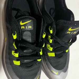 Nike Air Black and Lime Sneakers